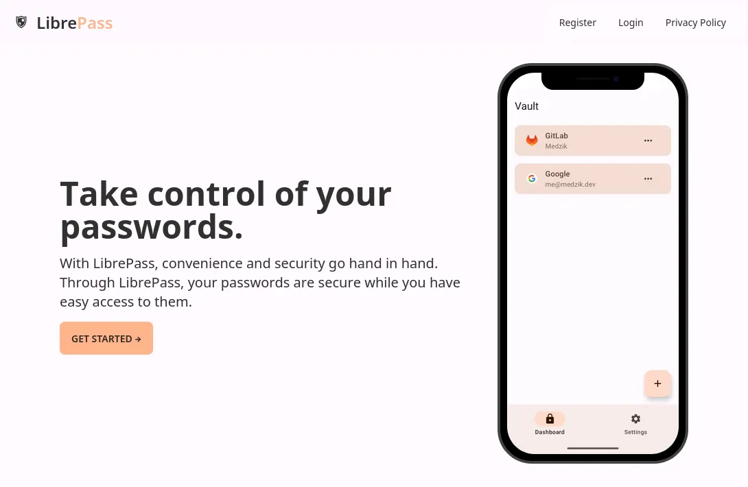 LibrePass Preview